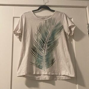 J. Crew Collector Tee Size XL leaf